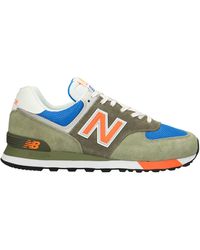 New Balance Green And Brown M1500 Suede Leather Sneakers for Men | Lyst