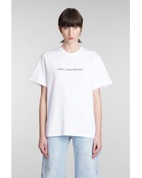 Stella McCartney - T-shirt In White Cotton - Lyst
