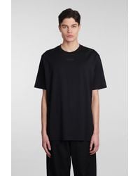 Lanvin - T-shirt In Black Cotton - Lyst
