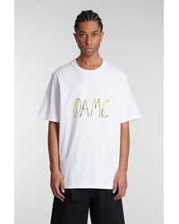 OAMC - T-shirt In White Cotton - Lyst