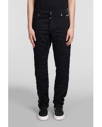 State of Order - Biker Jeans In Black Cotton - Lyst