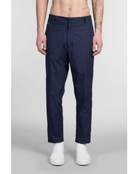 Low Brand - Pantalone George in Cotone Blu - Lyst