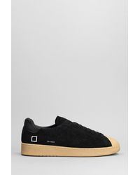 Date - Sneakers Base Deep in Camoscio Nero - Lyst