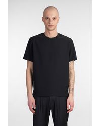 Attachment - T-shirt In Black Polyester - Lyst