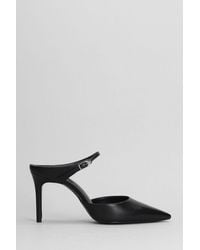 SCHUTZ SHOES - Laura Mule Slipper-mule In Black Leather - Lyst