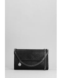 Stella McCartney - Falabella Shoulder Bag In Black Faux Leather - Lyst