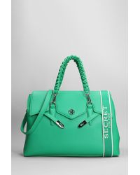 Secret Pon-pon - Quiny Large Tote In Green Leather - Lyst