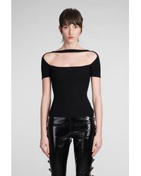 Courreges - Topwear In Black Viscose - Lyst