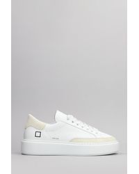 Date - Sfera Sneakers In White Leather - Lyst