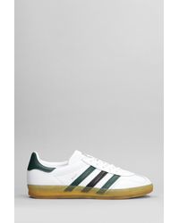 adidas - Gazelle Indor W Sneakers In White Leather - Lyst