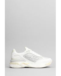 Premiata - Moerun Sneakers In White Leather And Fabric - Lyst