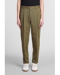 PT Torino - Pants In Green Cotton - Lyst