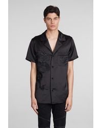 Balmain - Shirt In Black Polyester - Lyst