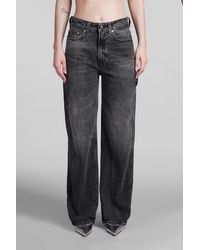 Haikure - Winona Jeans In Black Multicolor Cotton - Lyst