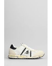 Premiata - Sneakers Lucy in Camoscio e Tessuto Bianco - Lyst