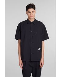 and wander - Shirt In Blue Polyester - Lyst