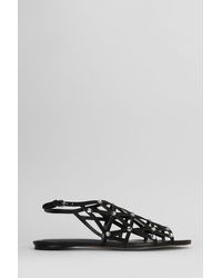 Carrano - Flats In Black Nubuck - Lyst