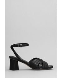Pedro Miralles - Sandals In Black Leather - Lyst