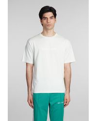 Palm Angels - T-Shirt in Cotone Verde - Lyst