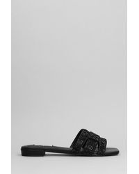 Bibi Lou - Holly Flats In Black Leather - Lyst