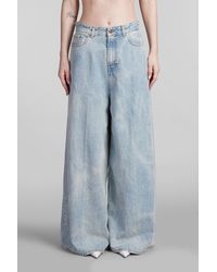 Haikure - Jeans Big bethany in Cotone Blu - Lyst