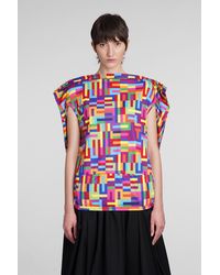 Comme des Garçons - T-Shirt in Poliestere Multicolor - Lyst