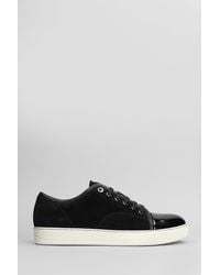 Lanvin - Dbb1 Sneakers In Black Suede And Leather - Lyst