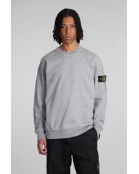 Stone Island - Sweatshirt In Grey Cotton - Lyst