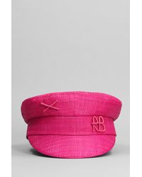 Ruslan Baginskiy - Hats In Rose-pink Wool And Polyamide - Lyst