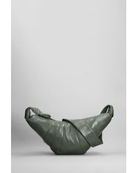 Lemaire - Meduim Croissant Shoulder Bag In Green Leather - Lyst
