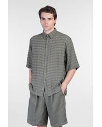 Costumein - Stefano Shirt In Green Linen - Lyst