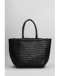 Dragon Diffusion - Grace Basket Tote In Black Leather - Lyst