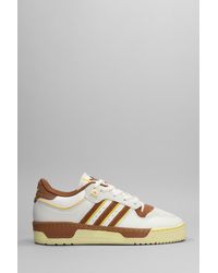 adidas - Sneakers Rivarly Low 86 in Pelle Bianca - Lyst