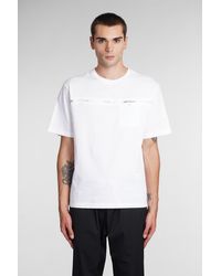 Palm Angels - T-shirt In White Cotton - Lyst