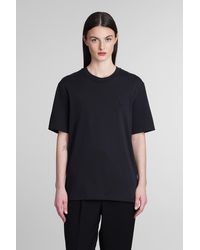 Ami Paris - T-shirt In Black Cotton - Lyst