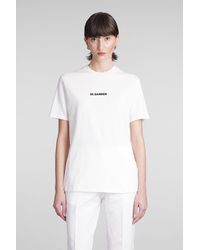 Jil Sander - T-shirt In White Cotton - Lyst