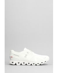 On Shoes - Sneakers Cloud 5 in Poliestere Bianca - Lyst