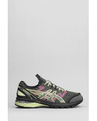 Asics - Us4-gel-terrain Sneakers In Black Leather And Fabric - Lyst