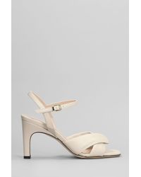 Evaluna - Sandals In Beige Leather - Lyst