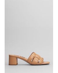 Bibi Lou - Holly 50 Slipper-mule In Camel Leather - Lyst