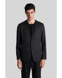 Attachment - Blazer In Black Polyester - Lyst