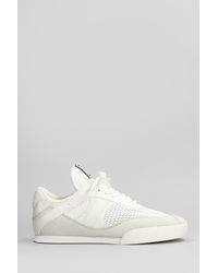 Chloé - Sneakers Kick in Camoscio e Tessuto Bianco - Lyst