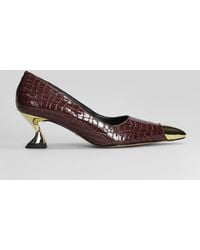 Werner - Pumps In Bordeaux Leather - Lyst
