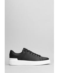 Balmain - B Court Sneakers In Black Leather - Lyst