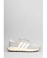 adidas - Retropy E5 Sneakers In Grey Suede And Fabric - Lyst