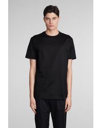 Low Brand - T-Shirt B134 basic in Cotone Nero - Lyst