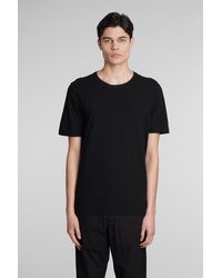 Transit - T-Shirt in Cotone Nero - Lyst
