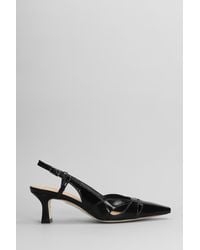 Julie Dee - Decollete in Pelle Nera - Lyst
