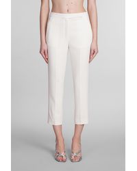 Theory - Pants In Beige Triacetate - Lyst