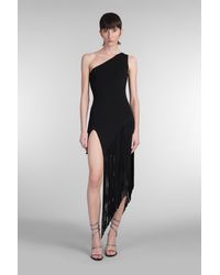 David Koma - Abito donna in Rayon Nero - Lyst